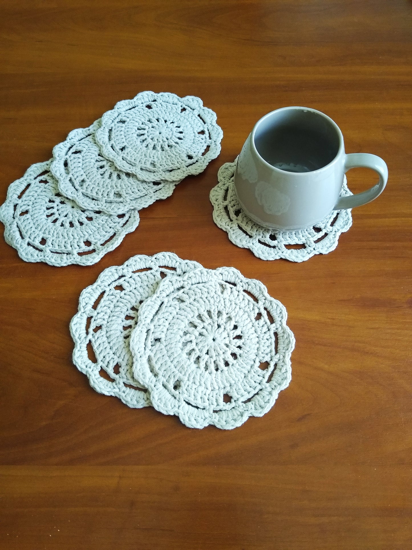 🍽️ N°8 Crochet Coasters