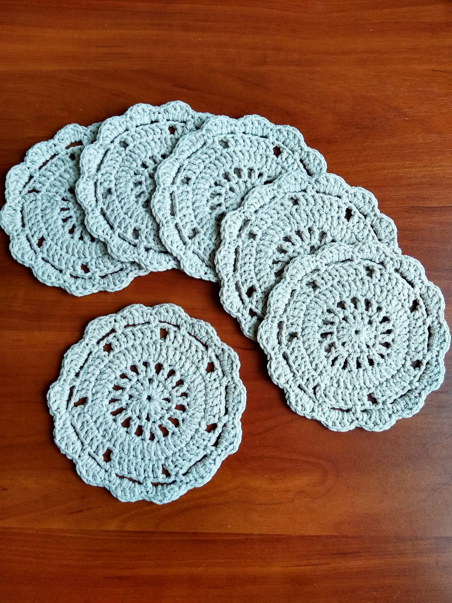 🍽️ N°8 Crochet Coasters