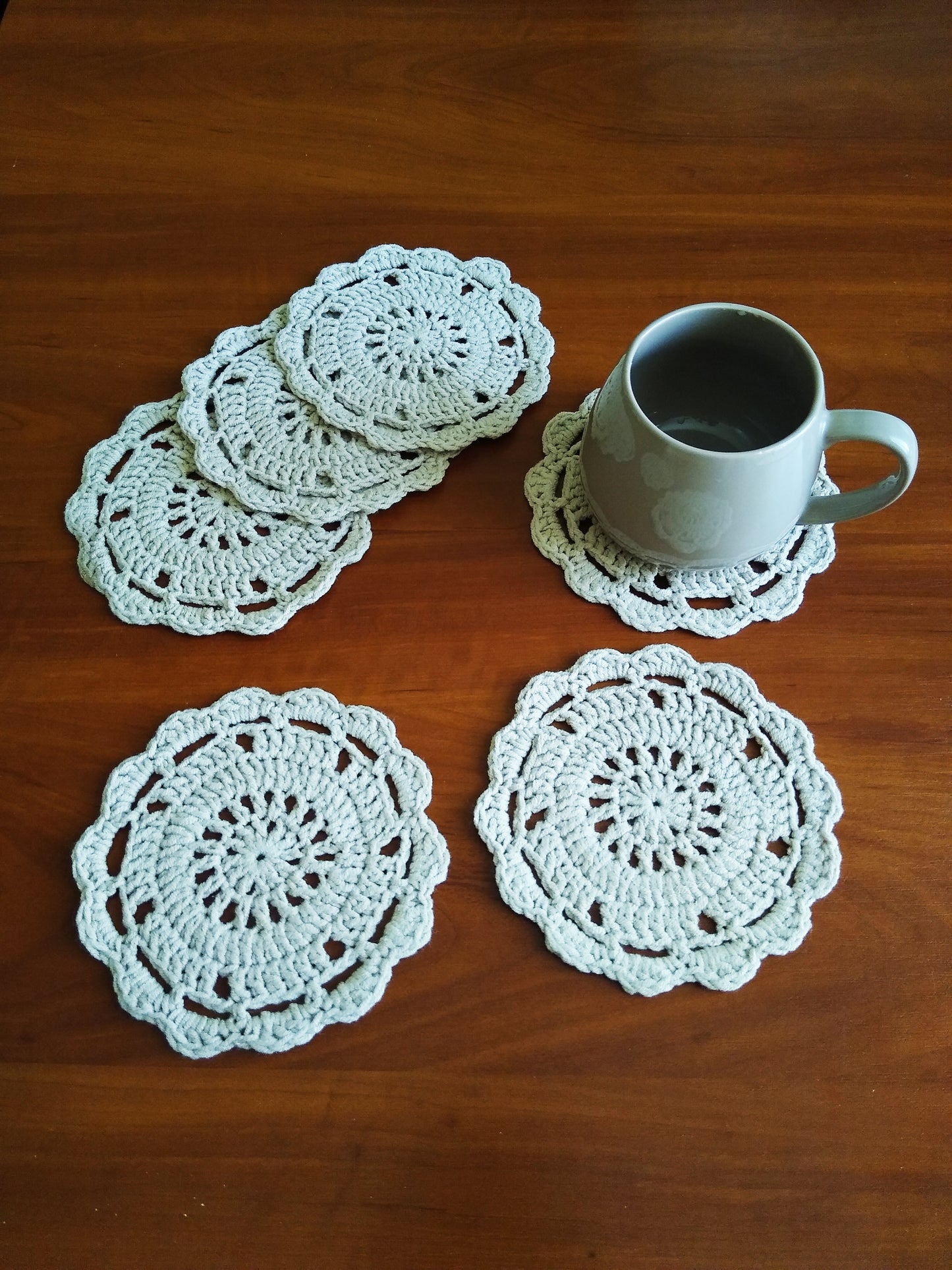 🍽️ N°8 Crochet Coasters