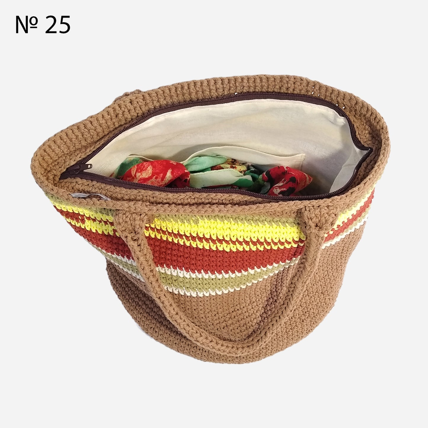 🛍️ №25 Shopper Bag with Lining, Pocket and Lock