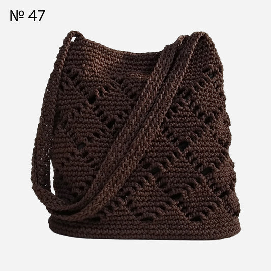 👝 №47 Shoulder Bag with Crochet Phone Cover