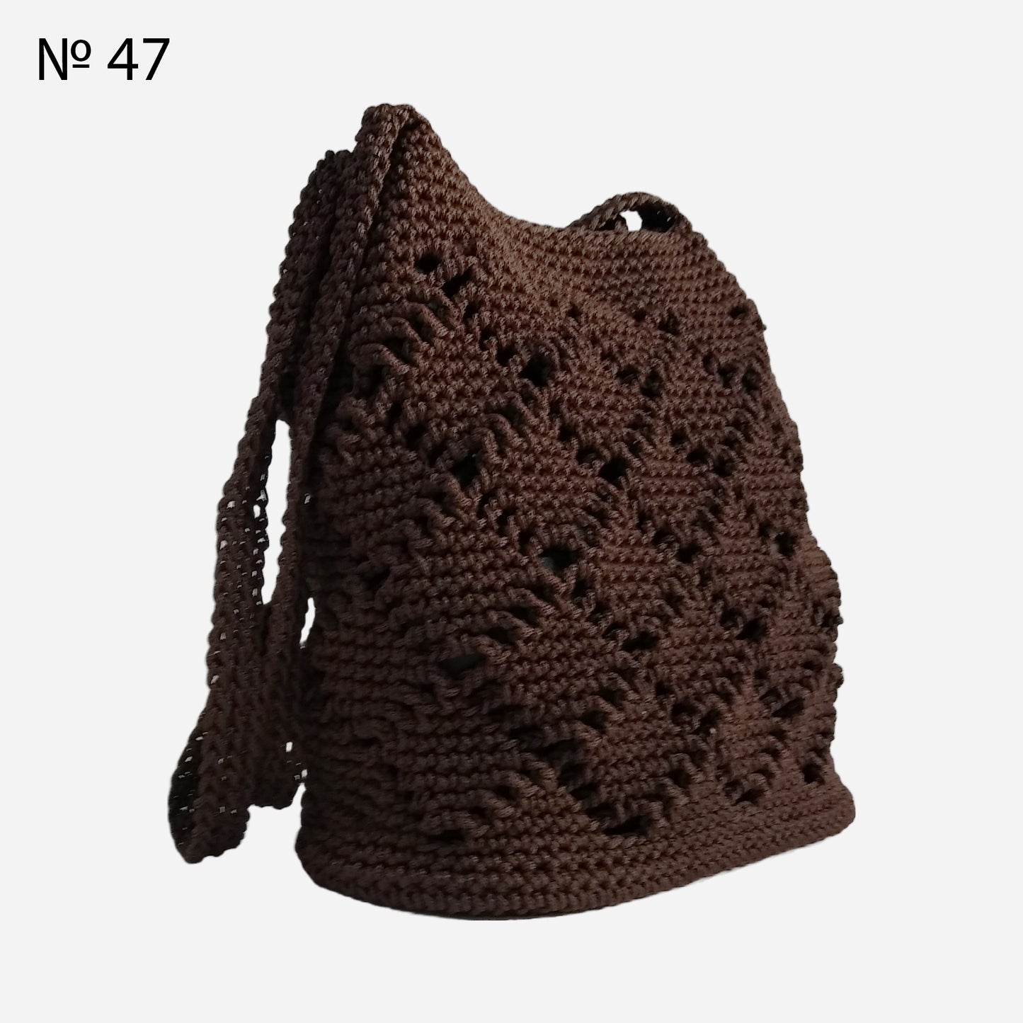 👝 №47 Shoulder Bag with Crochet Phone Cover