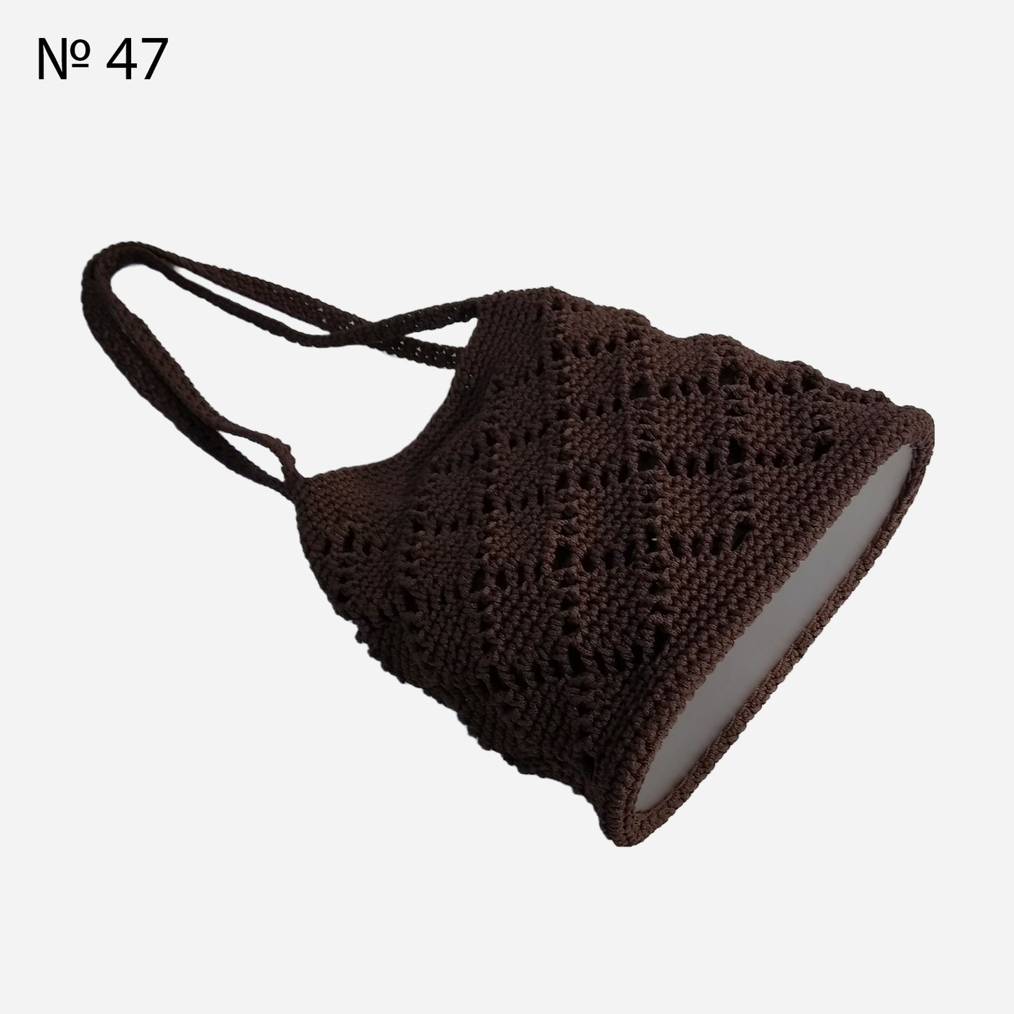 👝 №47 Shoulder Bag with Crochet Phone Cover